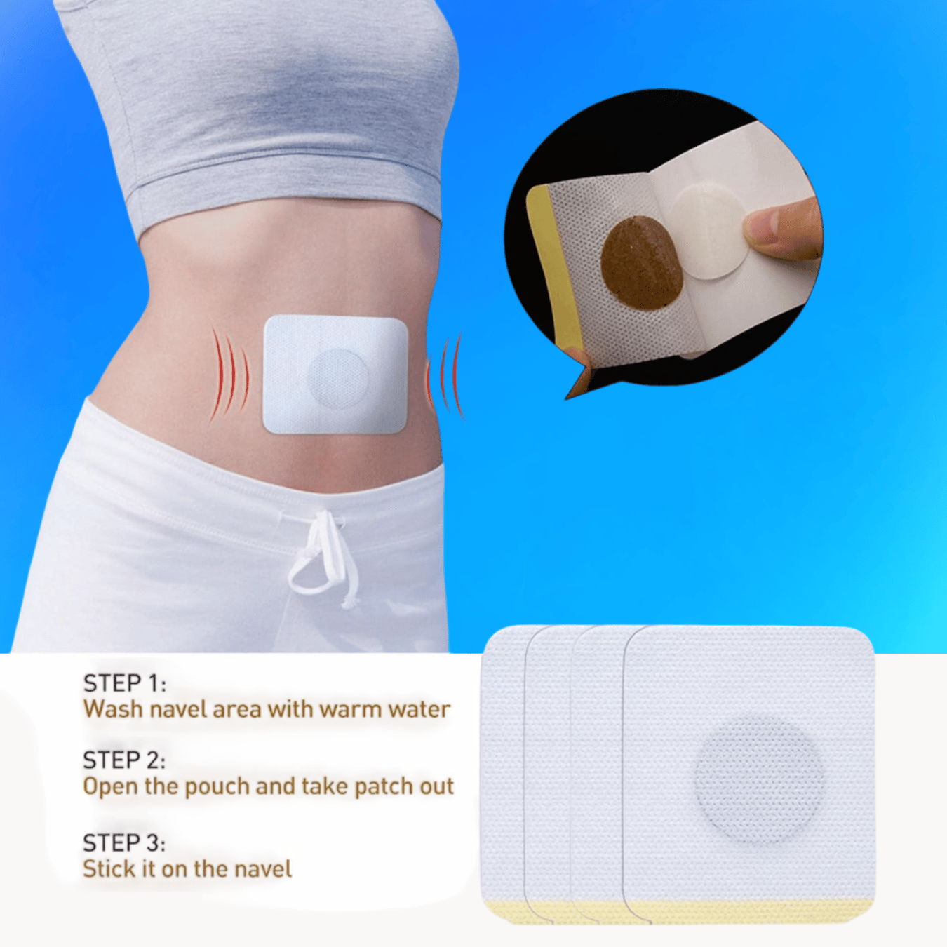 GlucoCare Sugar Control Foot Patches (Free Gift Included)